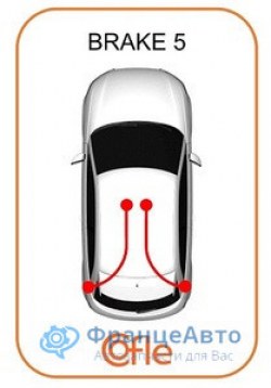Трос стоячного тормоза Peugeot 207 (арт. 1510919)