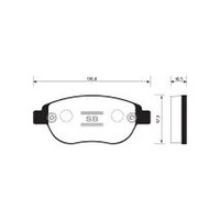 Тормозные колодки SANGSIN BRAKE SP2073 Peugeot 206
