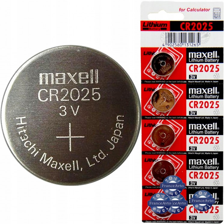 Элемент питания cr-2025 (1 шт) maxell (арт. CR2025)