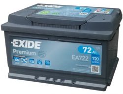 аккумулятор exide premium 12v 72ah 720a etn 0(r+) b13 278x175x175mm 16.61kg (арт. EA722)