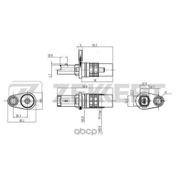 Датчик положения коленвала Renault Megane II, Scenic II, Laguna I, Trafic II, Master I, Espace IV, Opel Movano b, Vivaro a, Nissan Primastar (арт. SE4115)