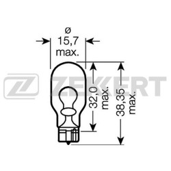 Лампа повторителя поворота на зеркале (12v-w16w) 6216e0 для Peugeot Boxer (Пежо Боксер) (арт. LP1090)