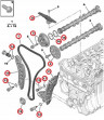 Комплект цепи грм (оригинал) ep6 турбо, 308, 3008, 508, 5008 Citroen c4, ds4, ds5 1,6 (ep6cdt) (арт. 12555068849)