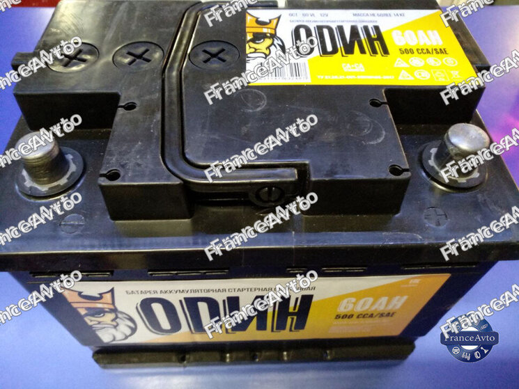 Аккумулятор Логан, Сандеро, Дастер, Ниссан g15 power 12v 60ah 480a etn 0(r+) 242x175x190mm 14.6kg (арт. PB60-500R)