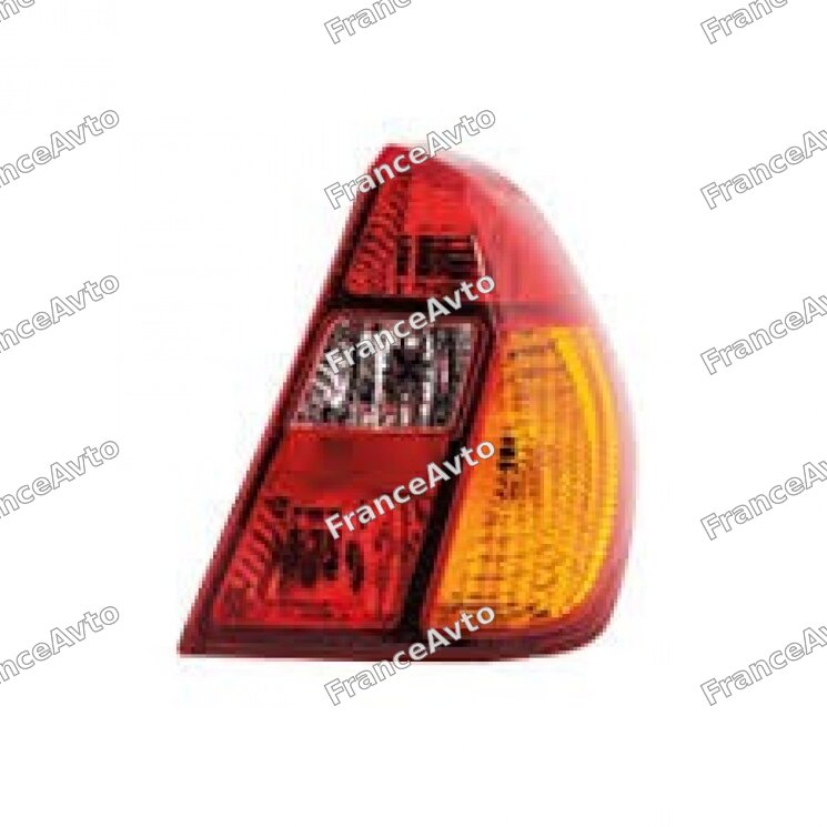 Фонарь задний, правый Renault Clio I, symbol I (жёлтый поворот) (арт. TRK1115)