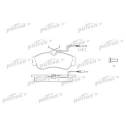 Колодки торм перед 306 Partner berllingo xsara (арт. PBP1112)