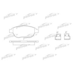 Колодки тормозные передние Berlingo, 307 2.0 hdi 00 (арт. PBP1476)