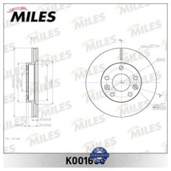 Диск тормозной передний Renault Duster, Kaptur, Megane IV, Nissan Terrano (арт. K001650)