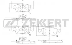 Колодки тормозные передние Renault Duster, Kaptur, Megane I, Scenic I, Fluence, (арт. BS-2800)