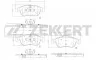 Колодки тормозные передние Renault Duster, Kaptur, Megane I, Scenic I, Fluence, (арт. BS-2800)