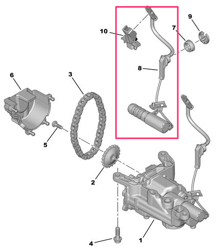 Электроклапан масляного насоса ep6c Citroen c4, Berlingo, Peugeot 308, 408, Partner (арт. ASP3880)
