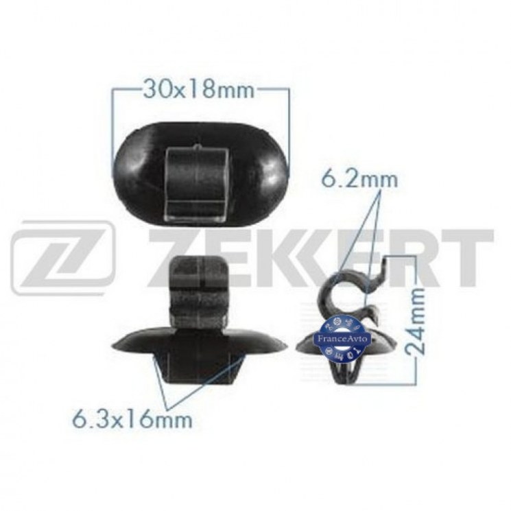 Фиксатор упора капота Zekkert (арт. BE3510)