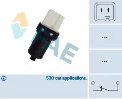 Выключатель стоп сигнала 307, 206, Partner, c3, c5, Berlingo, Samand (арт. 24440)