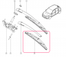 щетка задняя Renault Sandero (400mm) 2008 - 2012 (оригинал) (арт. 7711171940)