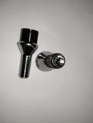 Болт колеса м12х1,5х24 ключ 17 конус хром (Веста,x-ray) Ларгус (арт. BB123)