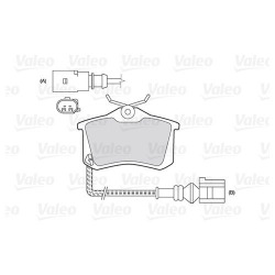 Колодки тормозные, задние Renault Clio I, Megane II, Scenic II, Espace I, Fluence, Citroen c4, ds4, Berlingo, Peugeot Partner (арт. 301180)