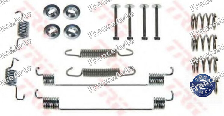Ремкомплект задних тормозных колодок Renault Clio I, Logan, Logan I, Peugeot 206 (арт. 01341A)