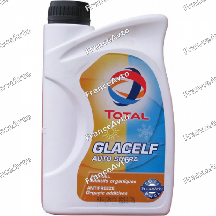 Антифриз total coolelf auto Supra (1 л) -37°c готовый, розово-оранжевый (арт. 172766)